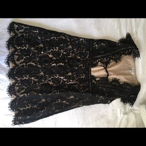 black lace dress